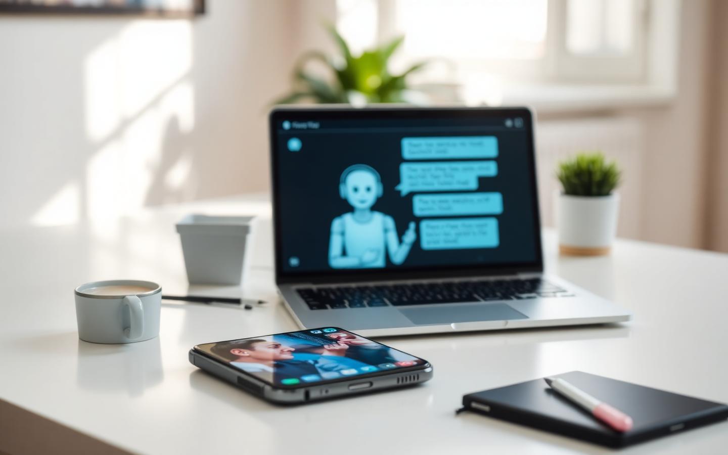 AI chatbot improving customer service and lead generation.